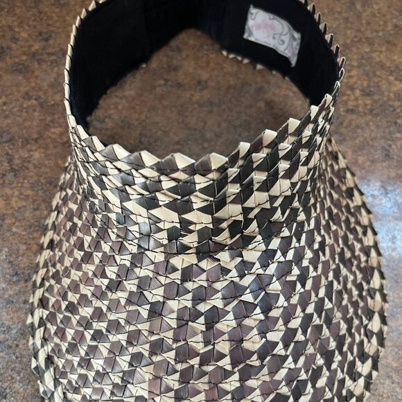 Free People Island Hopper Speckled Straw Visor - Picture 1 of 8